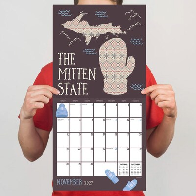 2027 TF Publishing Home: Michigan 12" x 12" Monthly Wall Calendar, Multicolored (27-1130)