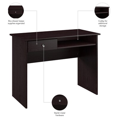 Bush Furniture Cabot 40"W Writing Desk, Espresso Oak (WC31840)