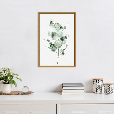 Amanti Art Tender Sprout I (Eucalyptus) by Eva Watts Framed Canvas Wall Art Print, 16 x 23 (A42675