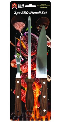 3 Piece Grilling BBQ Tool Set