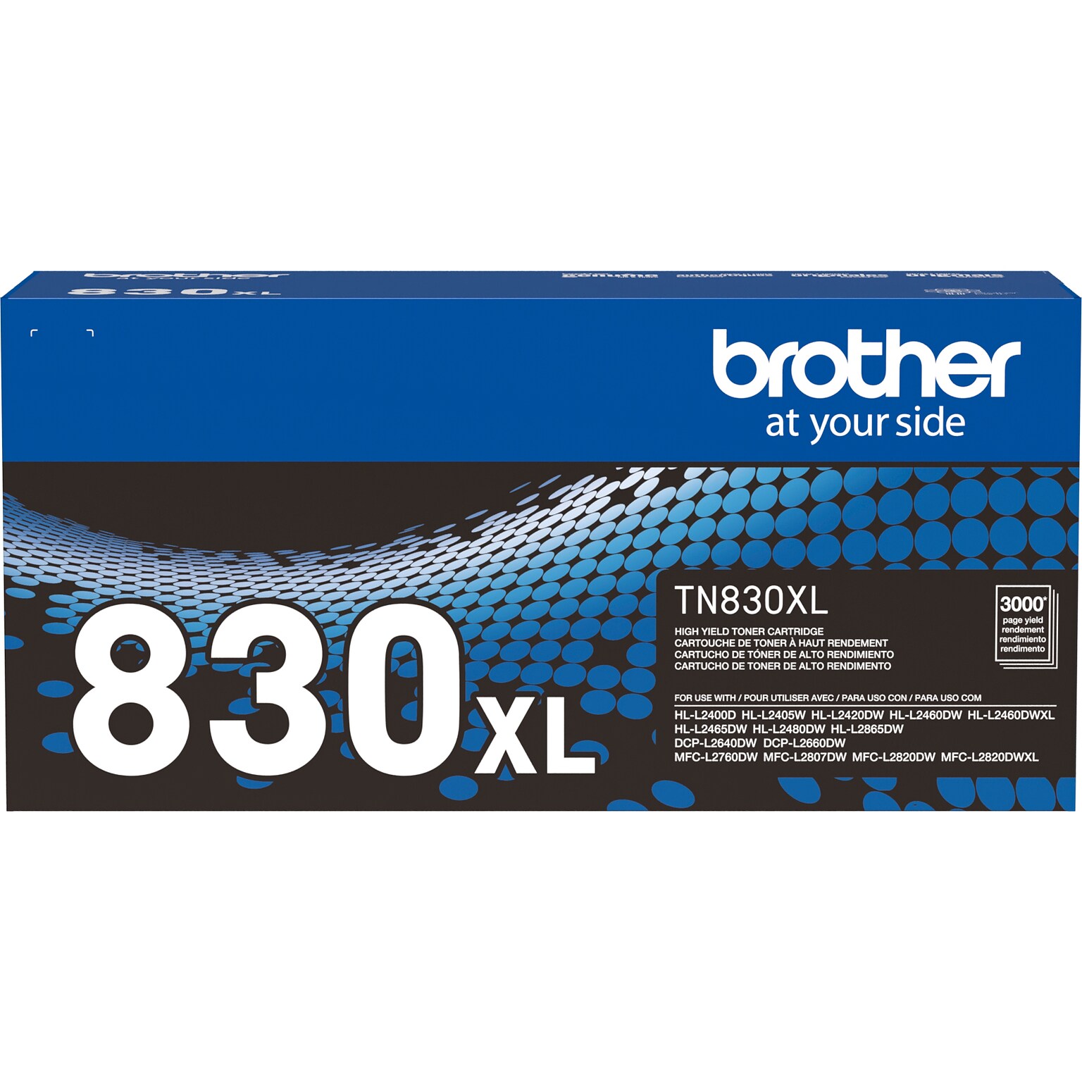 Brother TN830 Black High Yield Toner Cartridge (TN830XL)