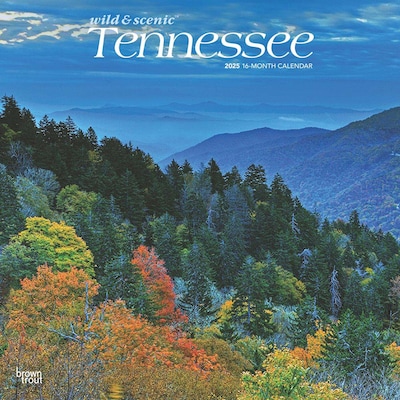 2025 BrownTrout Tennessee Wild & Scenic 12 x 12 Monthly Wall Calendar (9781975475765)