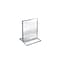 Azar® 6 x 5 Vertical Double Sided Stand Up Acrylic Sign Holder, Clear, 10/Pack