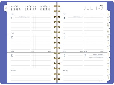 2024-2025 AT-A-GLANCE Contemporary 5" x 8" Academic Weekly & Monthly Planner, Purple (70-101X-18-25)