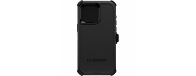 OtterBox Defender Case for iPhone 15 Pro Max, Shock Absorbing, Black (77-92550)