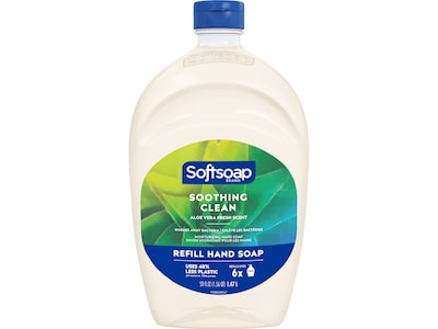 Softsoap Antibacterial Liquid Foaming Hand Soap Refill, Aloe Vera Scent, 50 Fl. Oz., 6/Carton (US052