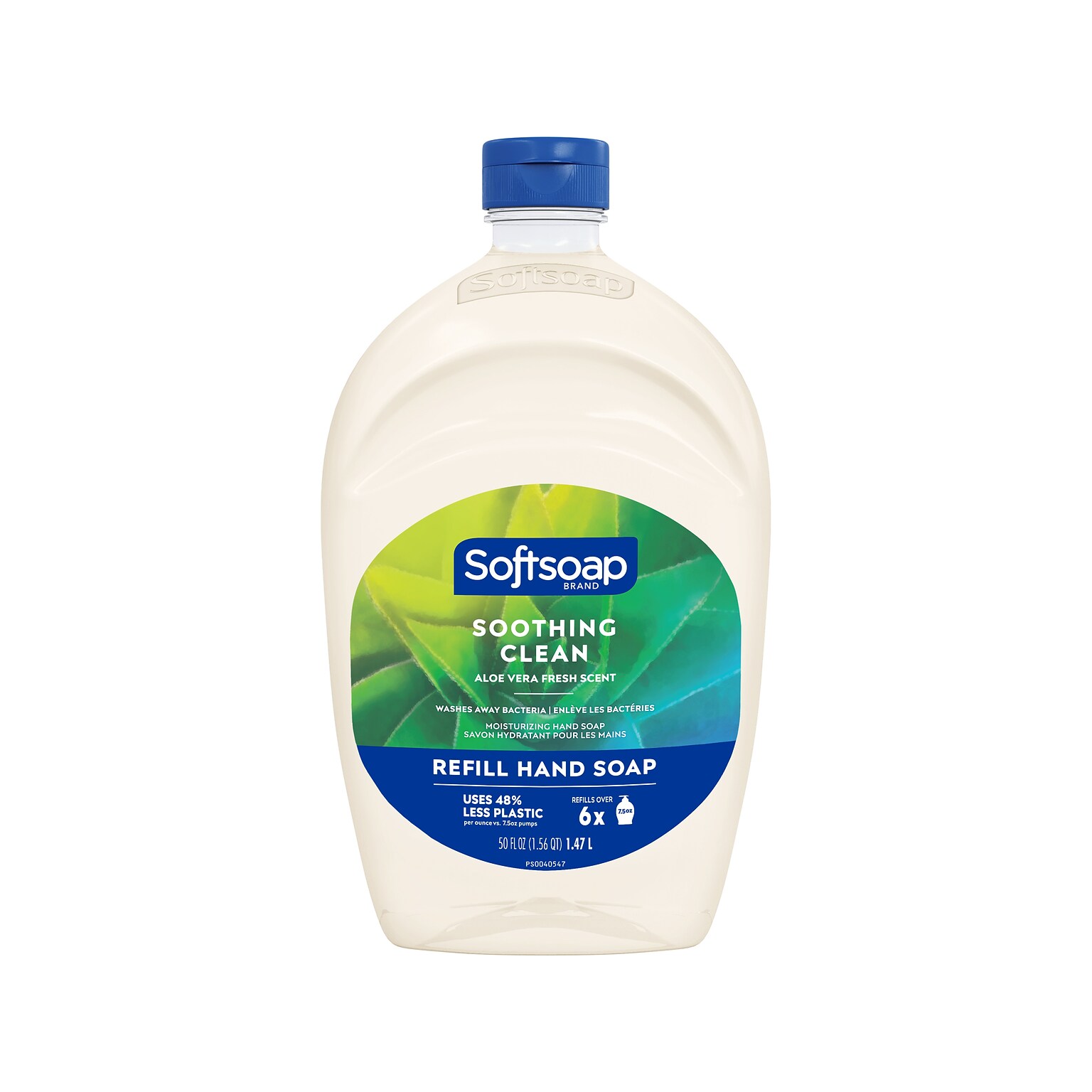 Softsoap Antibacterial Liquid Foaming Hand Soap Refill, Aloe Vera Scent, 50 Fl. Oz., 6/Carton (US05264ACT)