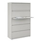 Quill Brand® Commercial 5 File Drawers Lateral File Cabinet, Locking, Gray, Letter/Legal, 42"W (21749D)