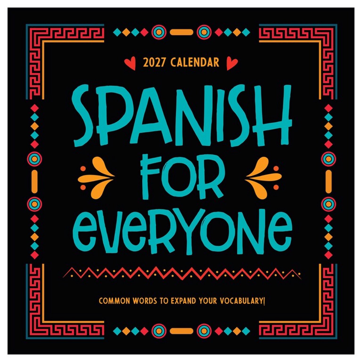 2027 TF Publishing Spanish Words for Everyone 12 x 12 Monthly Wall Calendar, Multicolored (27-1148)