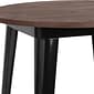 Flash Furniture Metal/Wood Restaurant Bar Table, 42"H, Black (CH5109040M1BK)