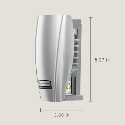 Rubbermaid Commercial CirculAir 90 Solid Air Freshener Dispenser, Chrome (1793548)
