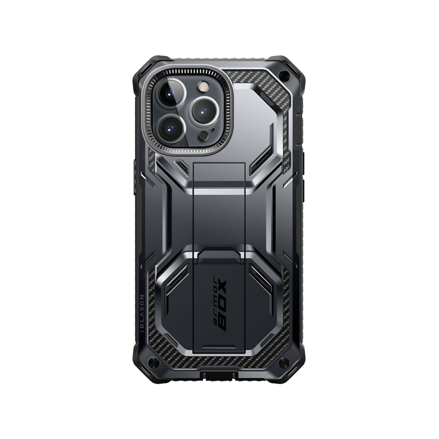 i-Blason Armorbox Black Rugged Case for iPhone 14 Pro (iPhone2022Pro-6.1-Armorbox-SP-Black)