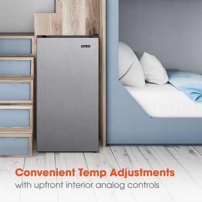 Magic Chef Adjustable Temperature Control Refrigerators, Stainless Steel (HMAR33SE)