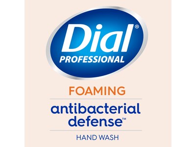 Dial Professional Antibacterial Defense Foaming Hand Soap Refill, Original Scent, 1 Gal., 4/Carton (17000354521)