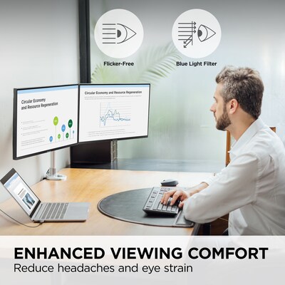 ViewSonic Head-Only 24" FHD 120Hz LCD Monitor, Black, 2/Pack (VA2456A-MHD_H2)