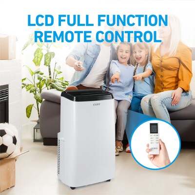 Coby 115-Volt 12,000 BTU (8,150 BTU DOE) Portable Air Conditioner, with Remote, White (CBPAC815H)
