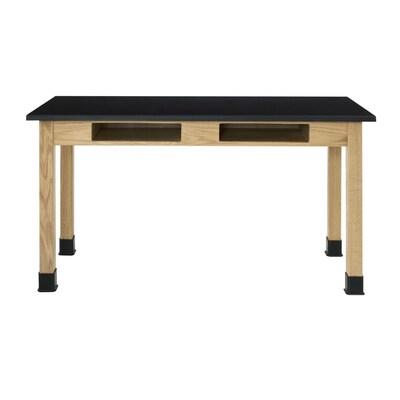 Diversified Woodcrafts School Classroom Rectangular Science Lab Table, 54 x 24, Oak (C7206K30N)