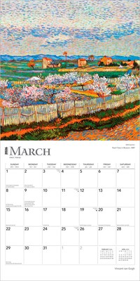 2026 BrownTrout Vincent van Gogh 12" x 12" Monthly Wall Calendar (9798330706112)