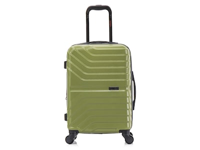 InUSA Aurum Polycarbonate/ABS Carry-On Suitcase, Green (IUAUR00S-GRN)