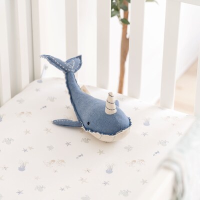 Cane Baby Cove Fitted Crib Sheet, Sea Life (BC-160CFS-1)