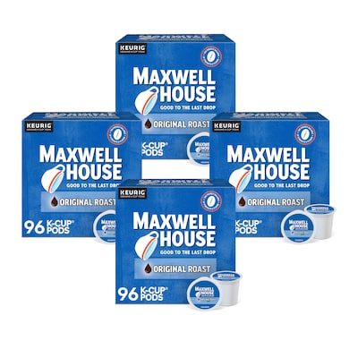 Maxwell House Original Roast Coffee, Keurig K-Cup Pod, Medium Roast, 384/Carton