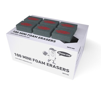 Show-me Plain Mini Whiteboard Kit, Assorted Colors, 100/Set (EPTBSMBX)