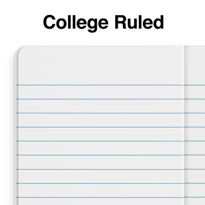 Staples 1-Subject Composition Notebooks, 3.25" x 4.5", College Ruled, 80 Sheets, Assorted Colors, 2/Pack (ST17501C)