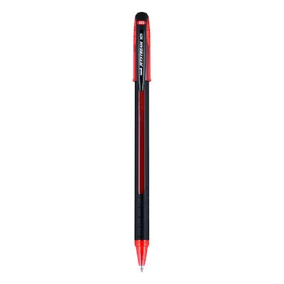 uni Jetstream 101 Ballpoint Pen, Medium Point, 1.0mm, Red Ink, Dozen (1768013)