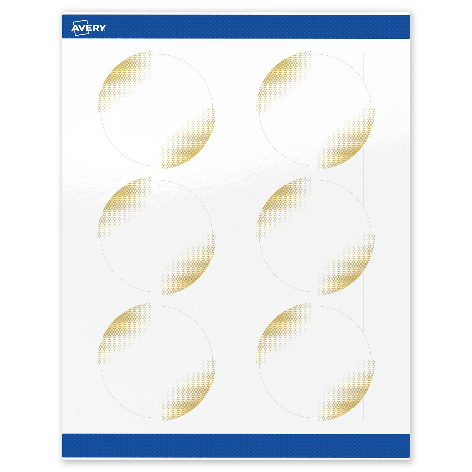 Avery Laser/Inkjet Circle Multipurpose Labels, 3 Dia., White, 60/Pack (S00-EWF)