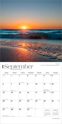 2026 BrownTrout Carolina Coast 12" x 12" Monthly Wall Calendar (9798330702756)