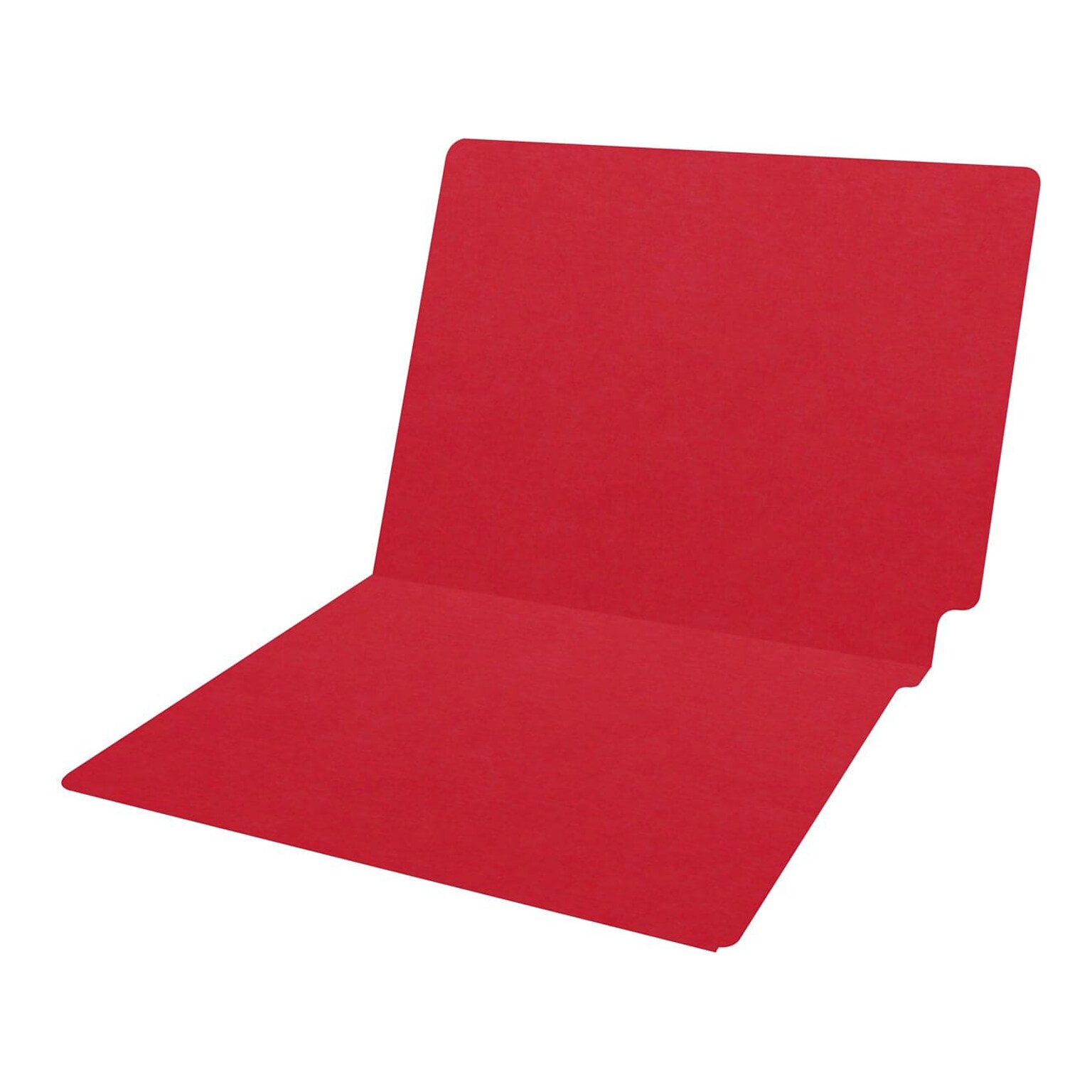 Medical Arts Press Heavy-Duty End Tab File Folder, Straight Cut, Letter-Size, Red, 40/Box (S-09458-RED)