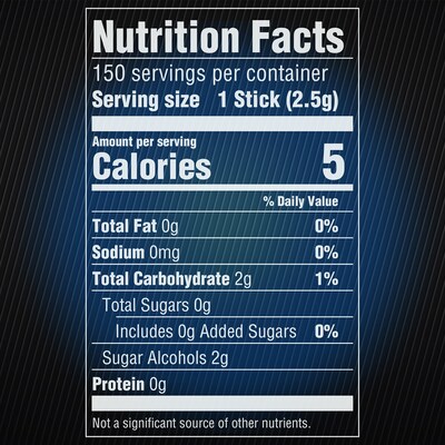 5 GUM Sugar Free Peppermint Cobalt Gum, 15 Sticks/Pack, 10 Packs/Box (WMW51220)