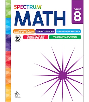 Spectrum Math Workbook, Grade 8 Paperback (705507)