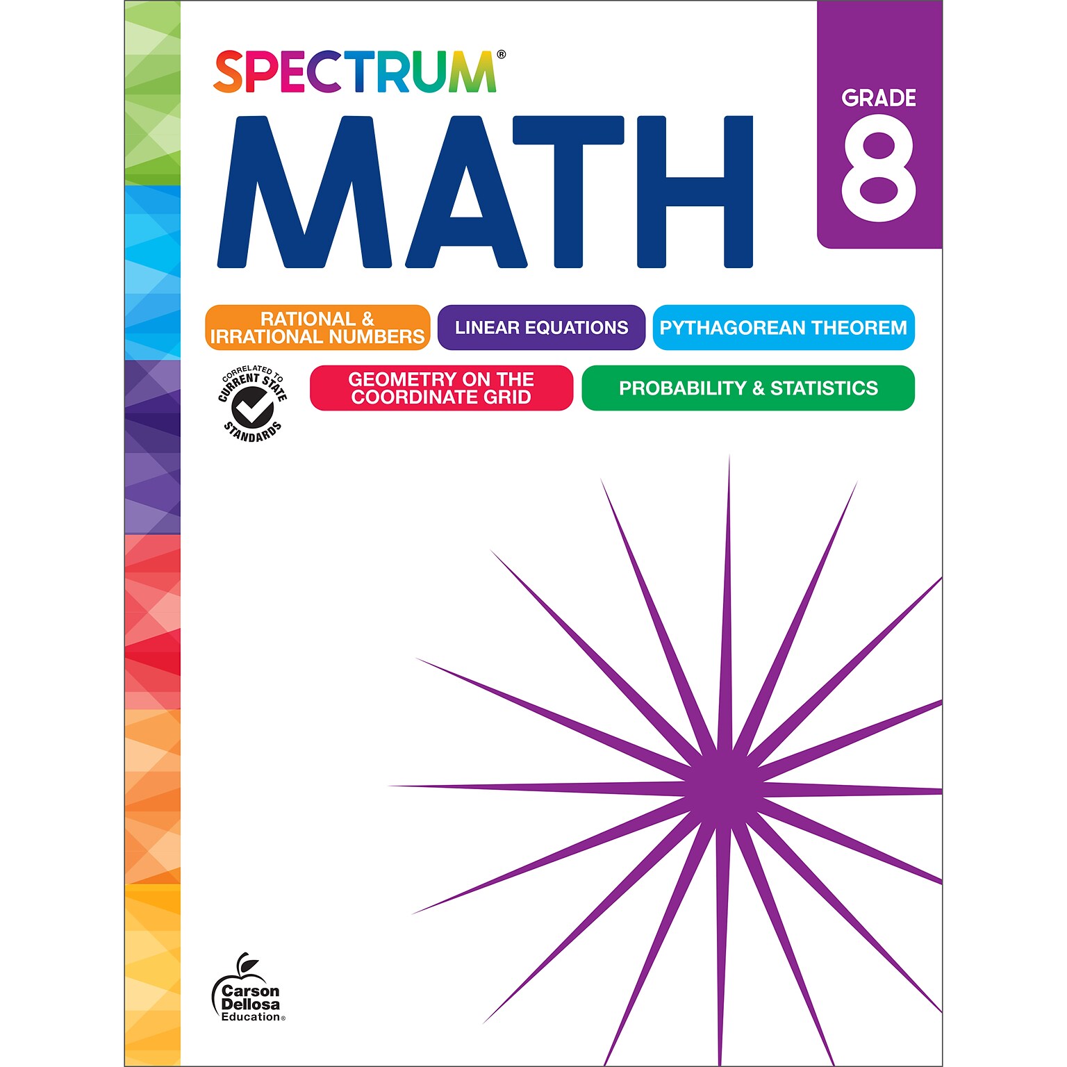 Spectrum Math Workbook, Grade 8 Paperback (705507)