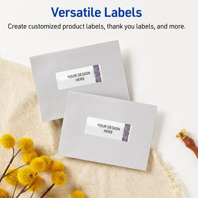 Avery Laser/Inkjet Rectangle Multipurpose Labels, 1" x 2-5/8", White, 160/Pack (S00-F4N)