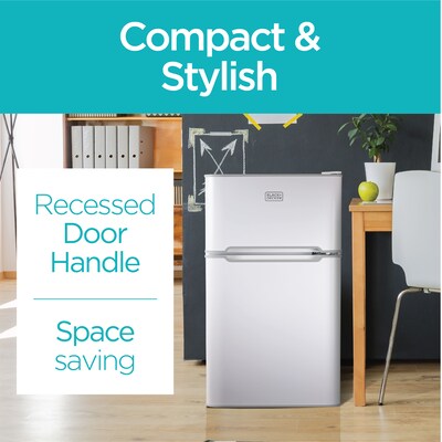 Black & Decker Adjustable Temperature Control Refrigerator w/Freezer, 3.1 Cu. Ft., White (BCRDK32W)