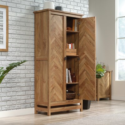 Sauder Cannery Bridge 72"H Storage Cabinet with 6 Shelves, Sindoori Mango (424190)