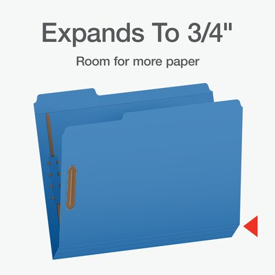 Pendaflex Heavy Duty File Folder, 1-Tab, Assorted, Letter Size, Assorted Colors, 50/Box (1006957)