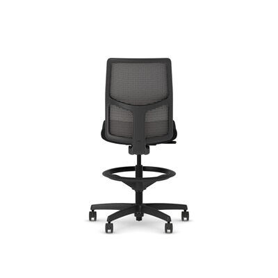HON Ignition 2.0 Armless Ergonomic Fabric Swivel Task Chair, Black (HONSM0NHMC10BXS)