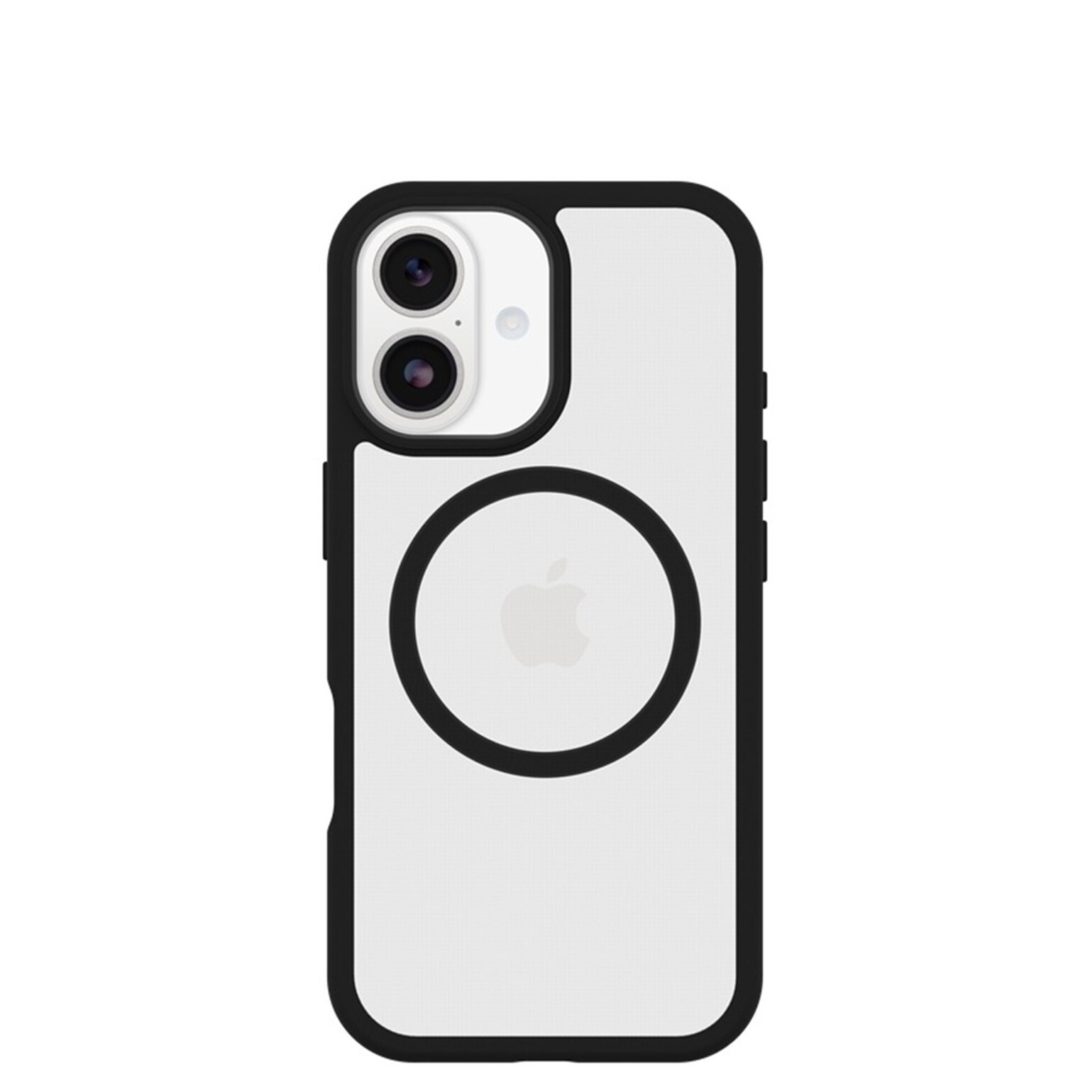 OtterBox React MagSafe Phone Case for iPhone 17, Shock Absorbing, Black/Clear (77-98591)