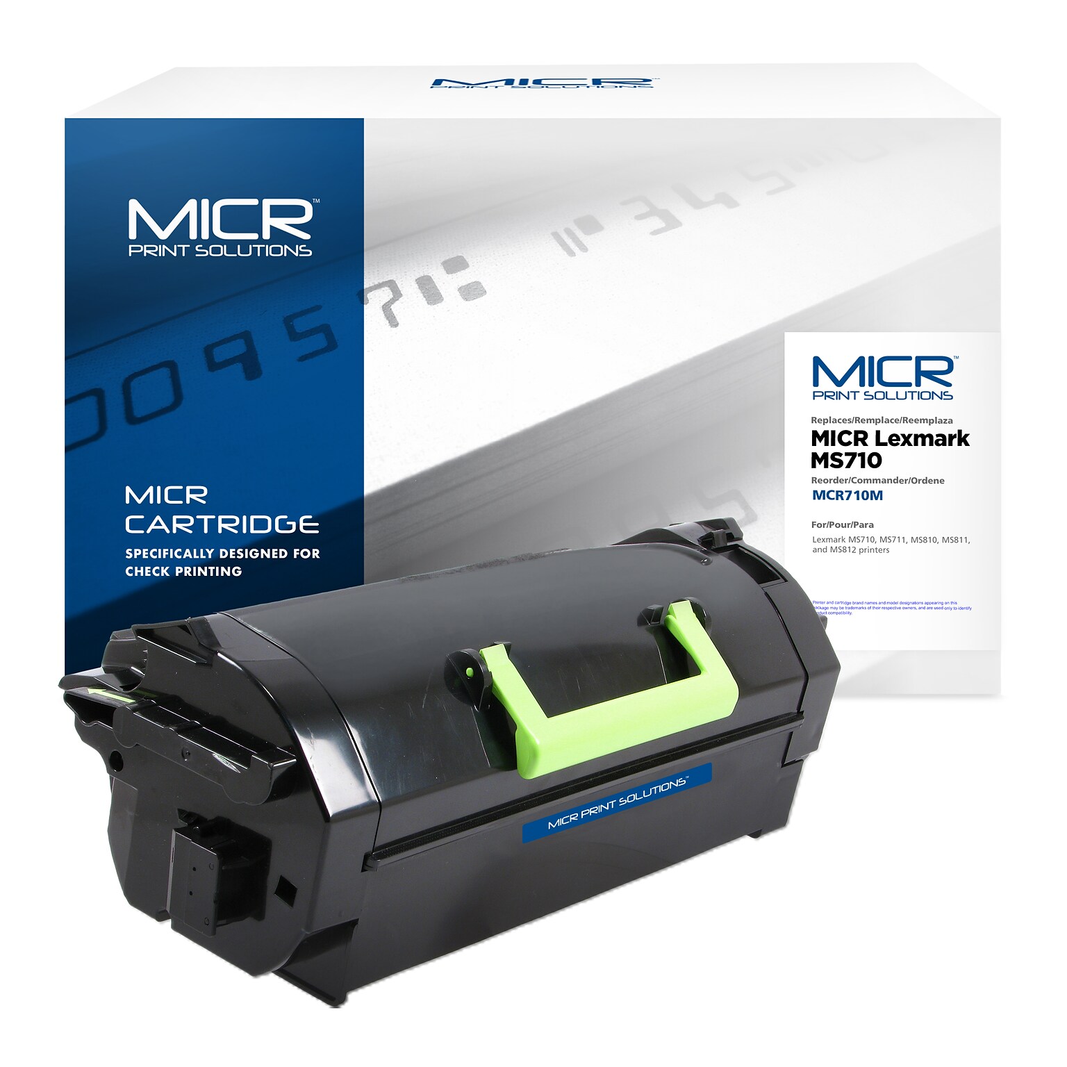 MICR Print Solutions Toner Cartridge for Lexmark MS710/MS811 Series, Prints Up to 25,000 Pages (MCR710M)