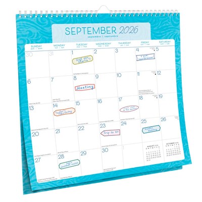 2026 BrownTrout Seaside Currents 12 x 12 Monthly Wall Calendar (9798330705498)