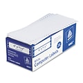 Avery Pin-Fed Continuous Form Computer Labels, 15/16 x 4, White, 1 Label Across, 5 Carrier, 5,000