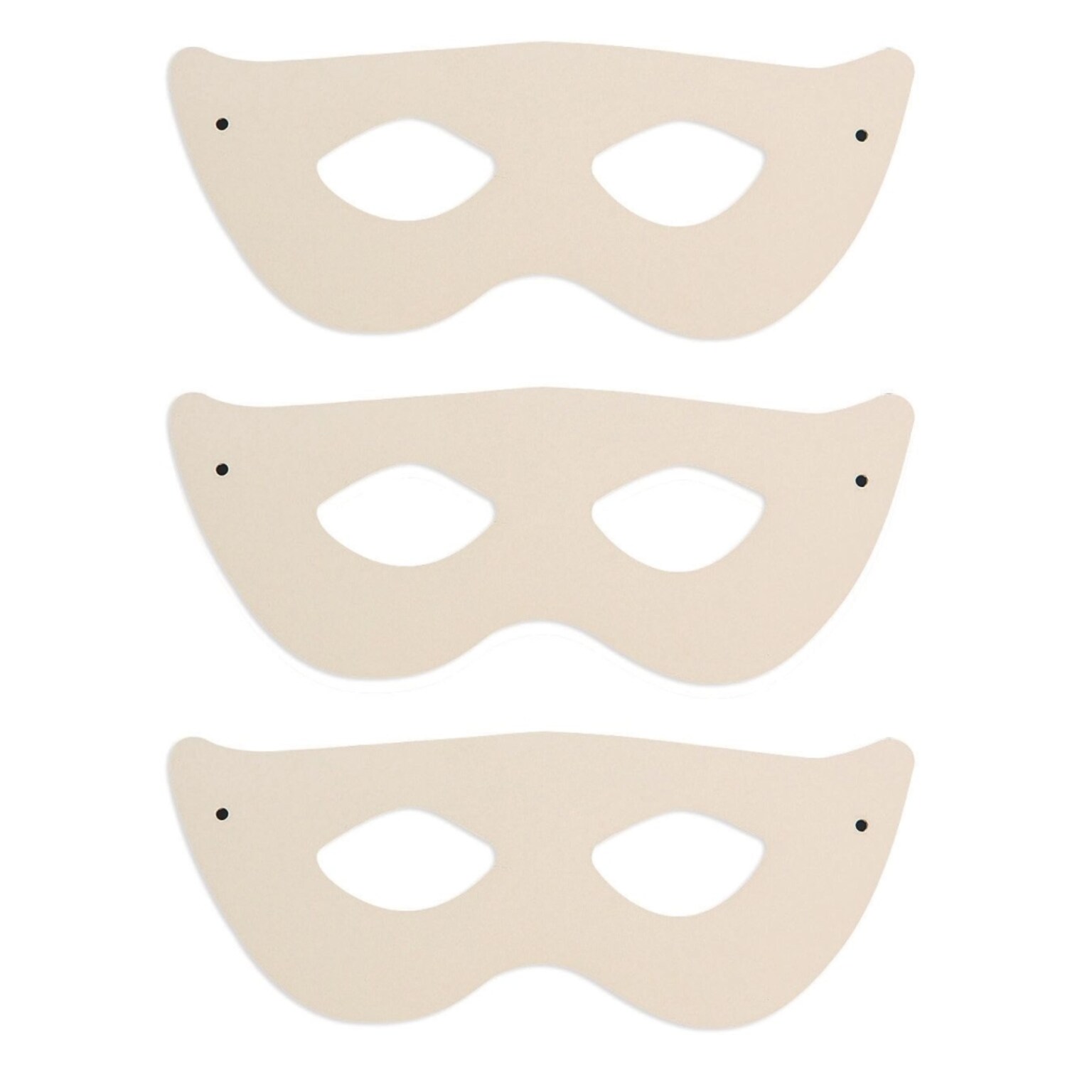 S&S Cardstock Half Masks, 24/Pack (PE1330)