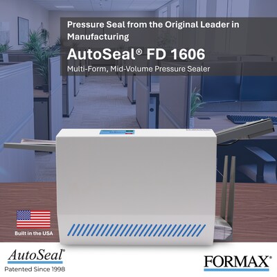Formax AutoSeal Automatic Pressure Sealer, 200 Sheets (FD1606)