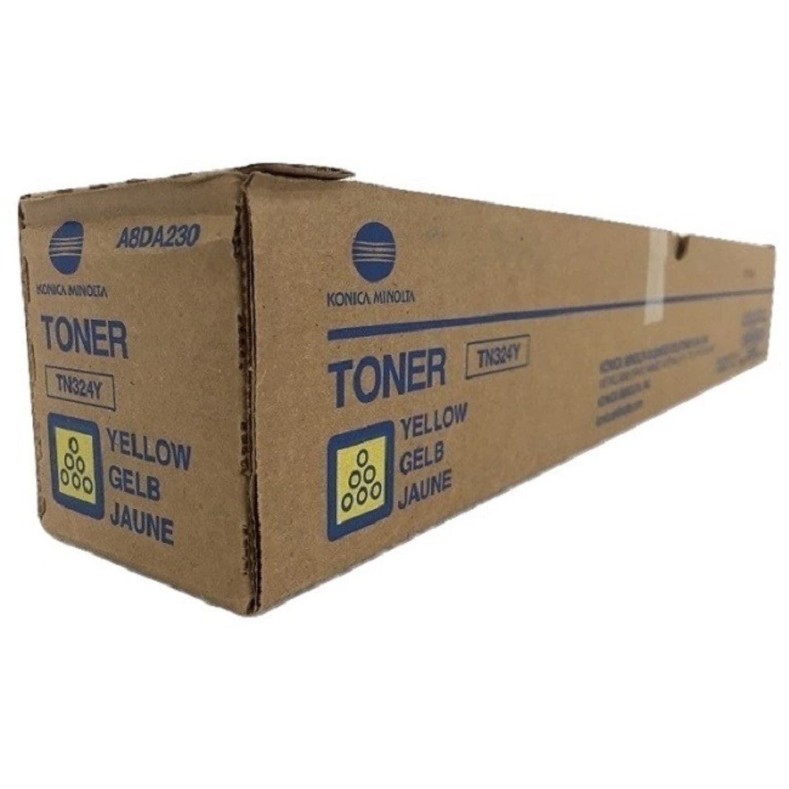 Genuine Konica Minolta TN324Y Yellow Toner Cartridge (A8DA230)