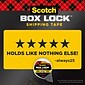 Scotch Box Lock Shipping Packing Tape, 1.88 in x 54.6 yds., Clear, 6/Pack (3950-6)