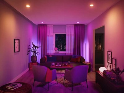 Philips Hue 85W Equivalent E26 LED Smart Bulb, White And Color Ambiance, 2/Pk (578096)
