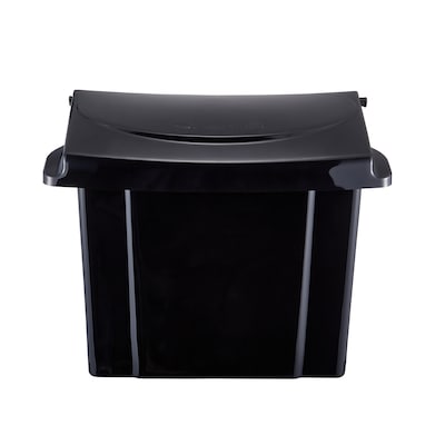 Alpine Industries Plastic Sanitary Napkin Disposal Receptacle, 10x 5, Black (451-BLA-MK)