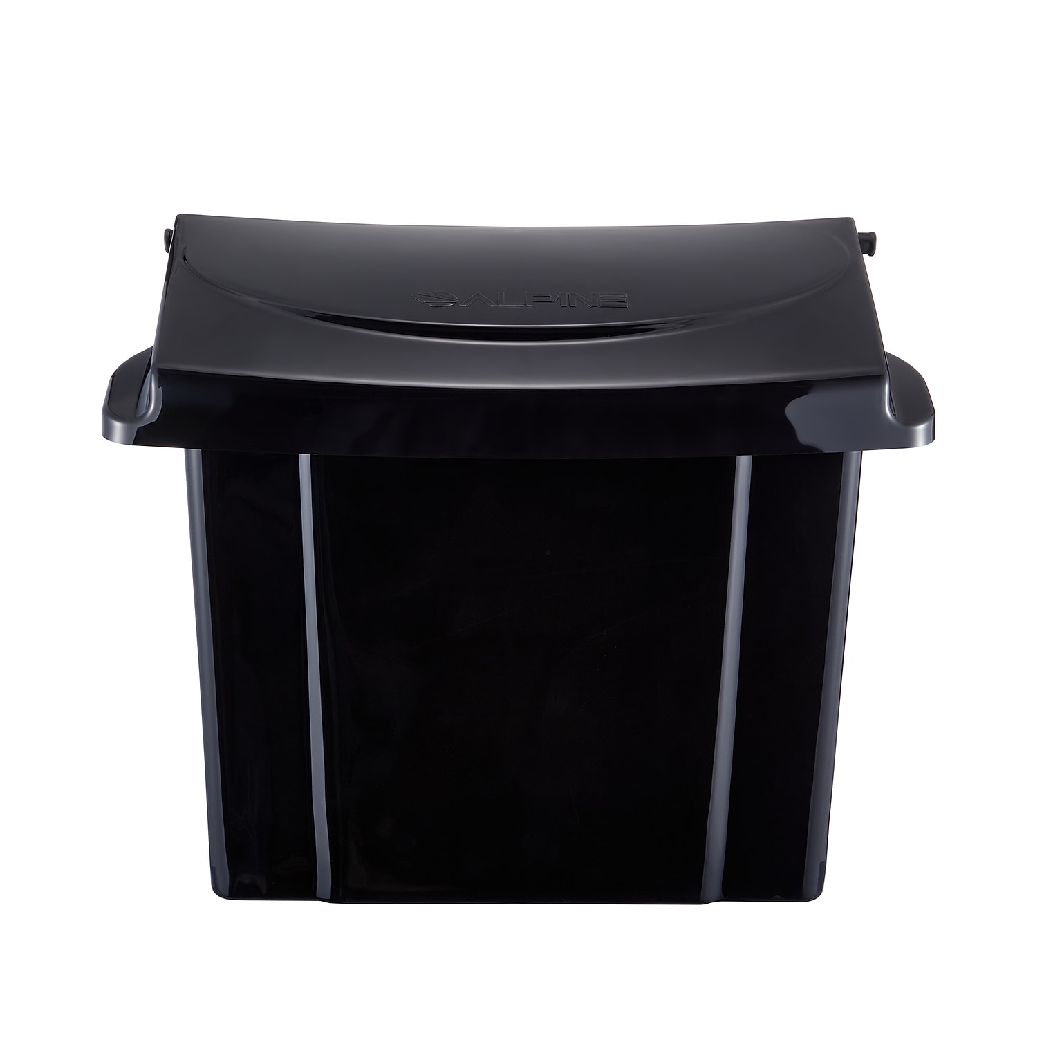 Alpine Industries Plastic Sanitary Napkin Disposal Receptacle, 10x 5, Black (451-BLA-MK)